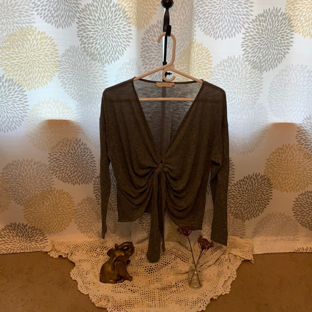 Small Tie Long Sleeve Shirt